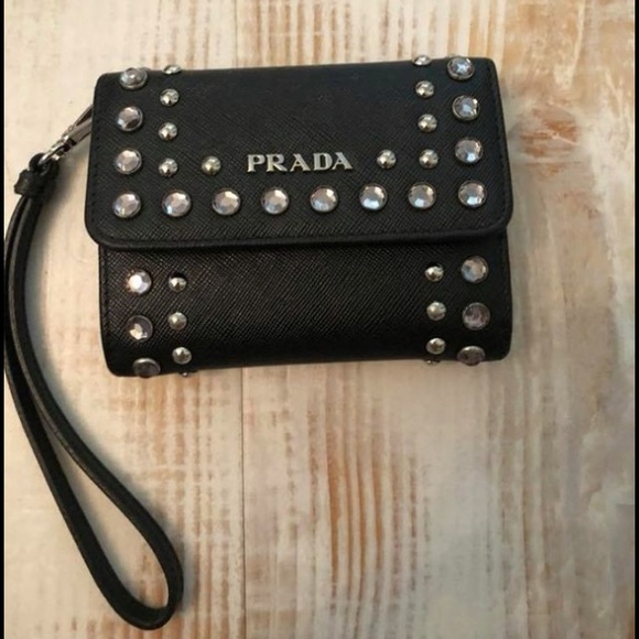 Prada Handbags - Authentic Prada Saffiano Leather Chic Clutch Bag